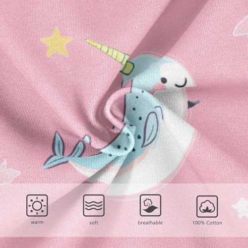 Wusikd Cute Narwhals Boys' Underwear Cotton Rainbow Horn Boys Briefs Soft Toddler Underwear 2T3