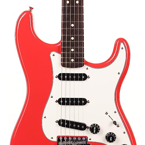 Fender Made in Japan International Color Stratocaster RW Morocco Red Limited Edition guitare électrique avec housse - Les Beatles, Paul McCartney, John Lennon, RIngo Starr, George Harrison Fender Made in Japan International Color Stratocaster RW Morocco Red Limited Edition guitare électrique avec housse – Image 7