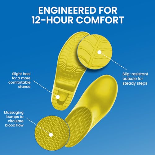 Image of CALZURO Classic Work Clogs Without Holes - Unisex Nursing Clogs - Non Slip Shoes - Autoclavable Rubber Kitchen Shoes for Women and Men -