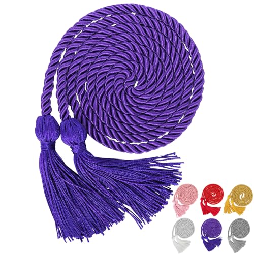 Graduation Honor Cord 2026 Graduation Cord Yarn Honor Cords with Tassel for College Graduation Students (Purple)