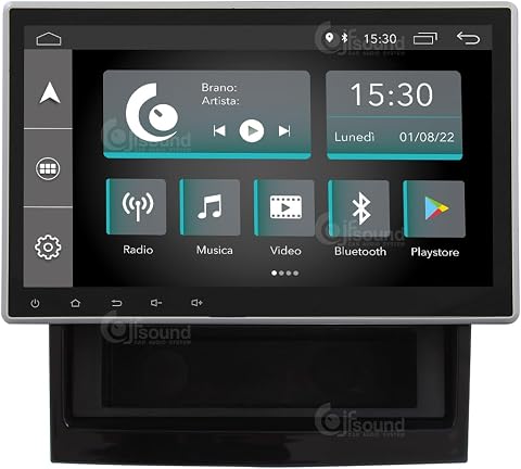 JF Sound - Ducato 290 10" 1DIN VP1 - Autoradio con CarPlay e Android Auto via Cavo - Processore Octa-core, Display...