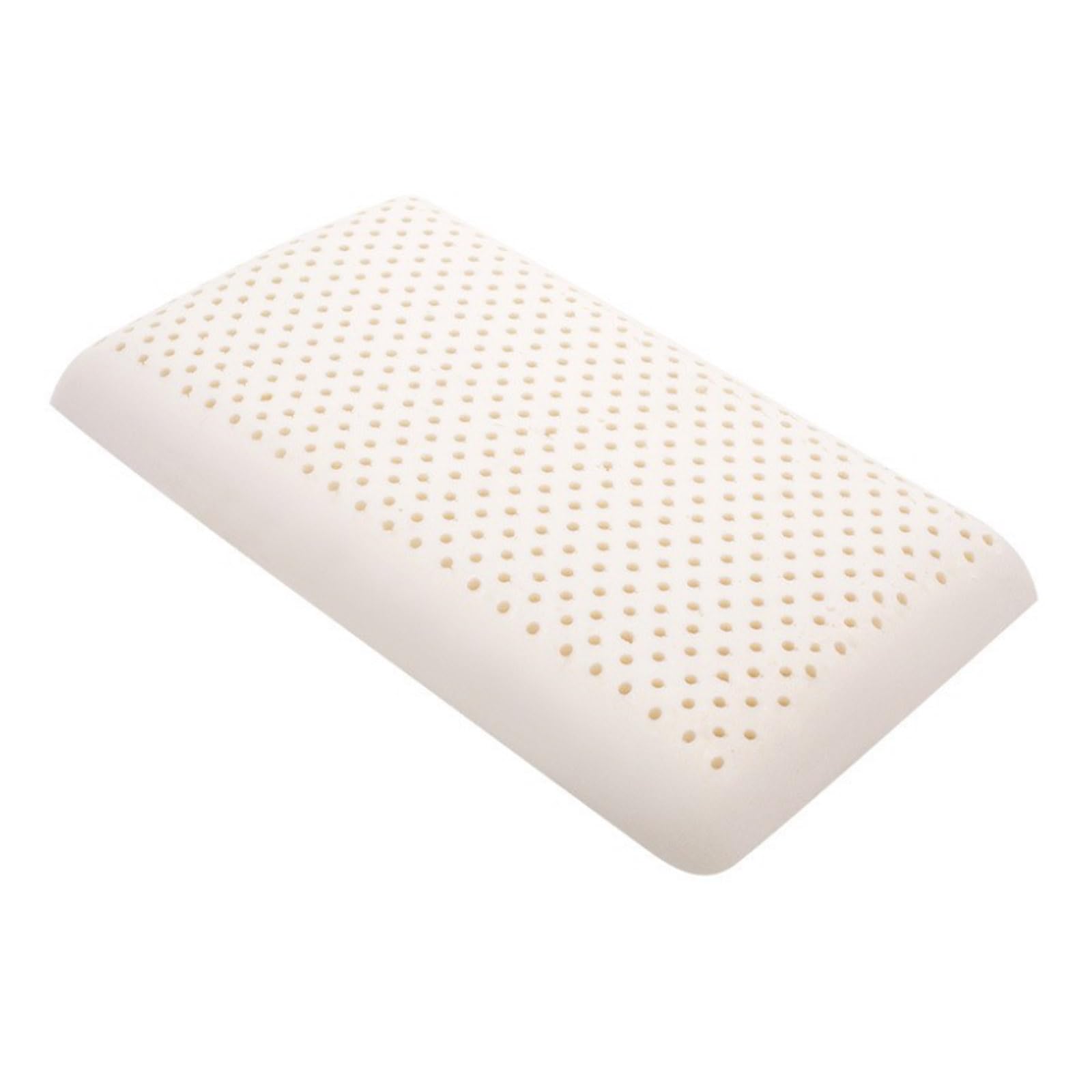 WJIANY Latex Contour Pillow, Latex Pillow with Removable Comfort Pillowcase Cervical Pillow Ergonomic Contour Design for Spine Support,A6