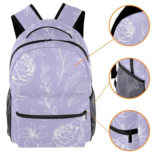 Sac à dos mignon pour ordinateur portable et lycée multicolore