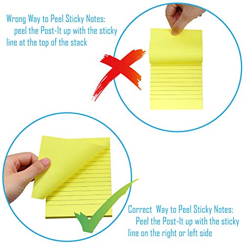 Selizo SN-08 5 Pads Sticky Notes Lined thumb #3