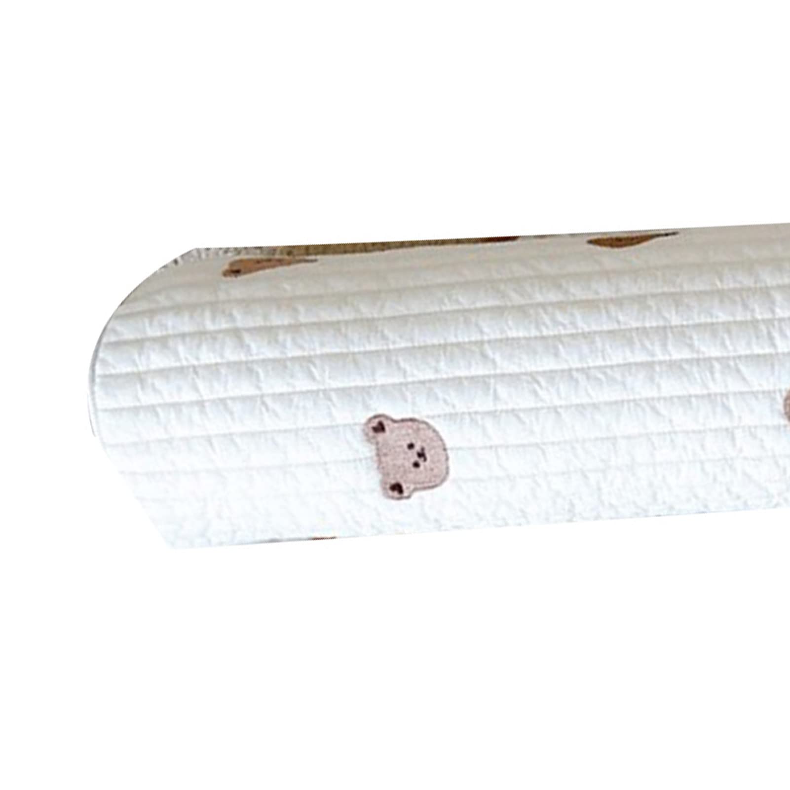 Pilipane Almohada para El Cuerpo del Bebé, Almohada para Dormir Lateral Antivuelco para Bebé, Cojín De Apoyo para El Cuello De Algodón Suave(Oso)