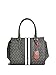 GUESS Factory Women's Honeyville Logo Striped Satchel