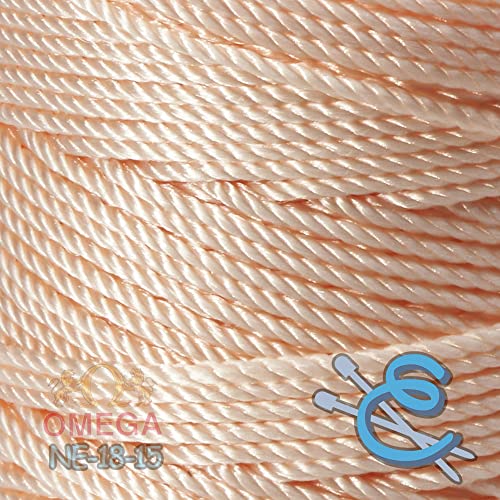 Image of Espiga No.18-100% Nylon Omega String Cord for Knitting and Crochet - 15 Peach