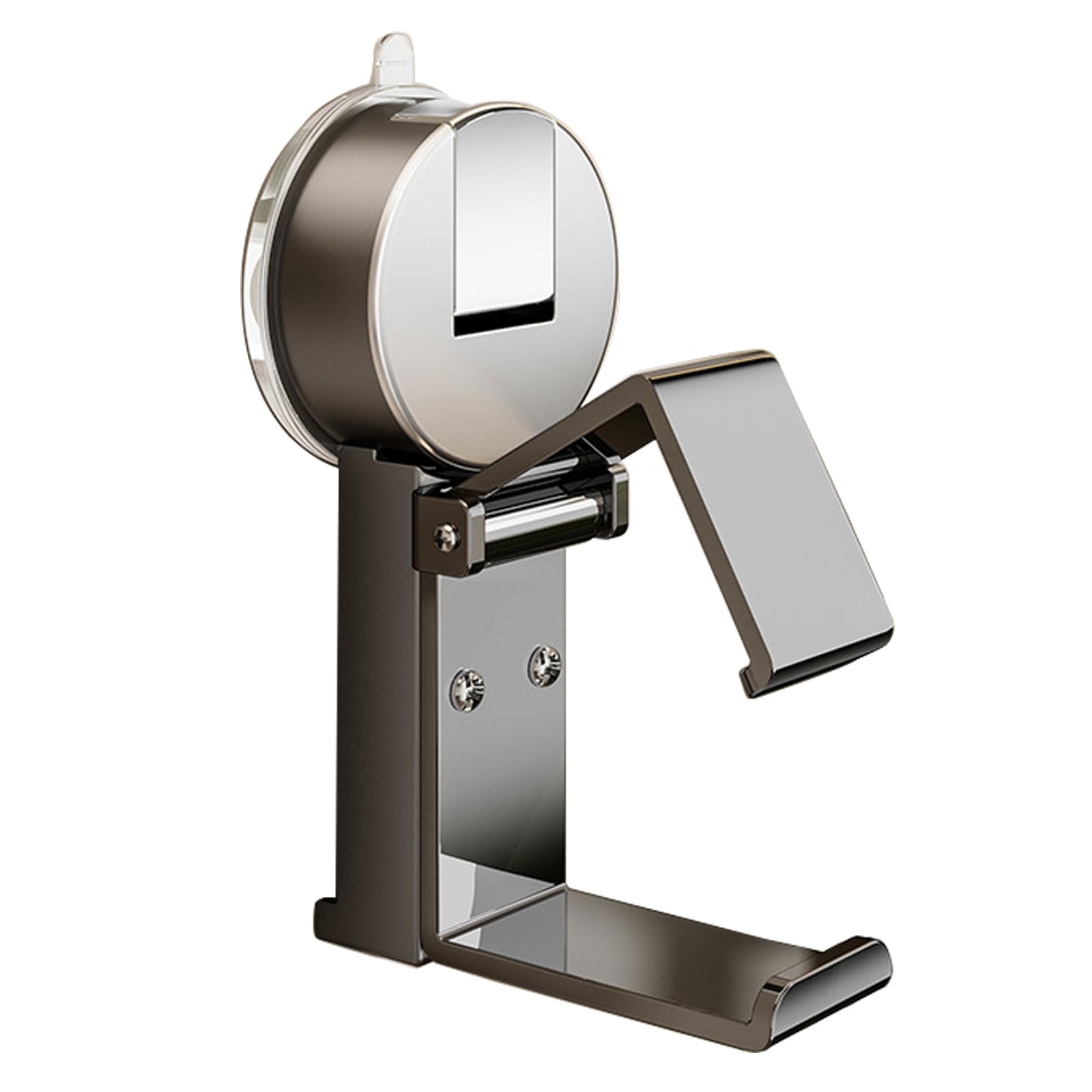 Jiingekk Grey Detachable Wall Mounted Basin Storage Rack Strong Suction Multiple Purpose Suction Mount Basin Shelf For Bathroom Smooth Surfaces