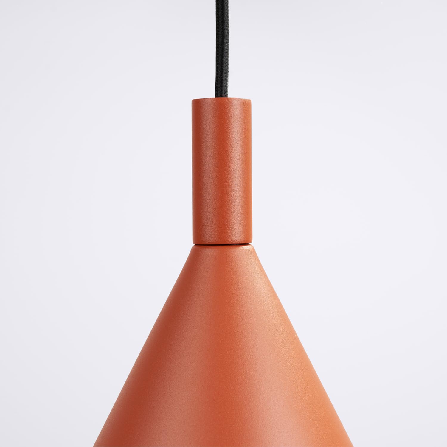 SOLLUX lighting Pendelleuchte LED Hängelampe Nox 25 cm roter Ocker