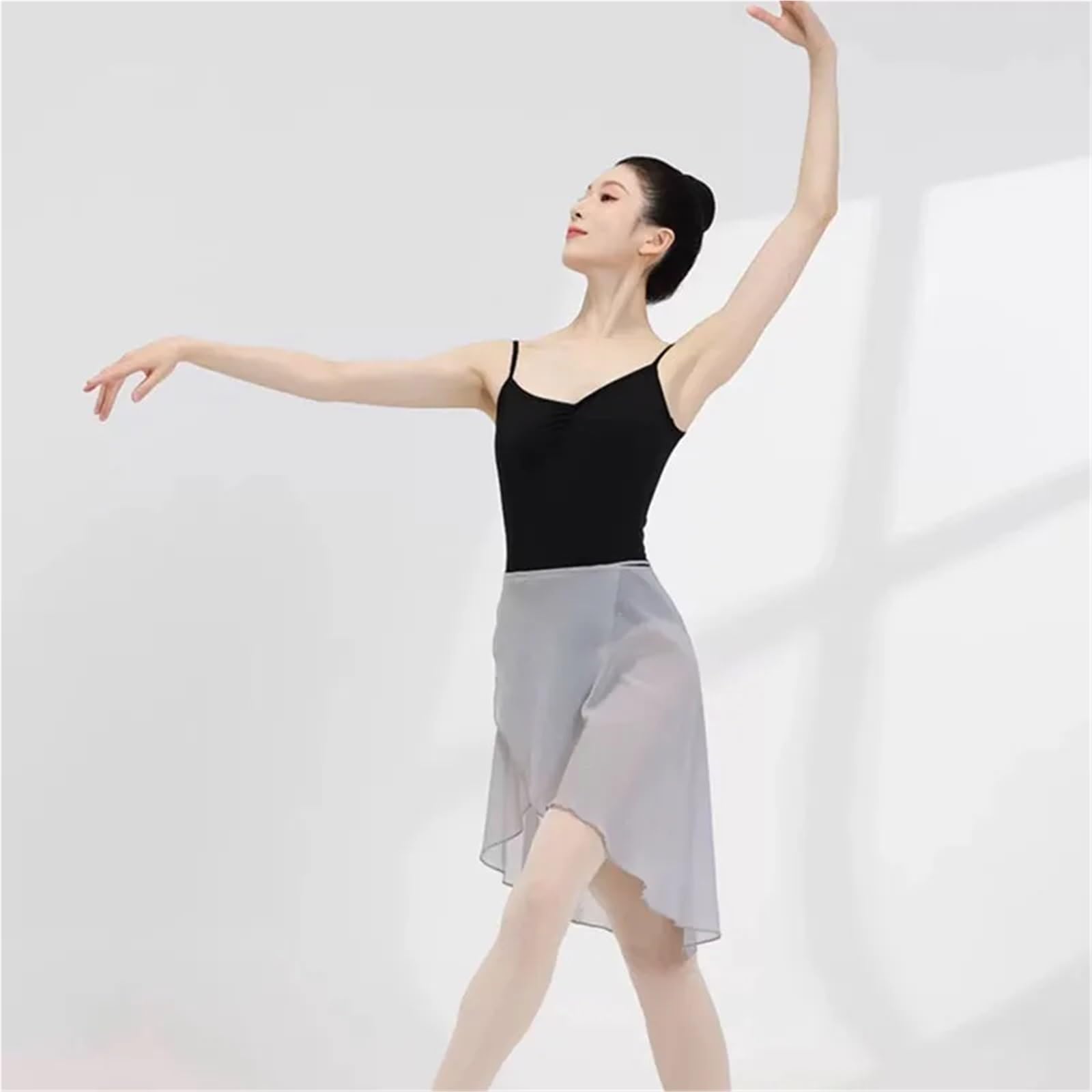Ballettrock Frauen Langes Wickelballerina-Ballettkleid Tanzkleid Weiches Trainings- und Praxisrock for Erwachsene Für Damen