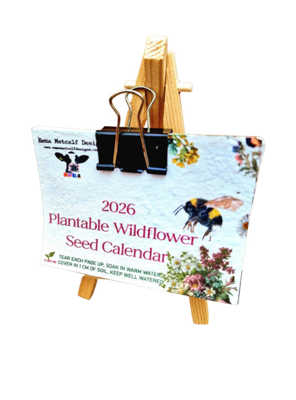 Eco-Friendly Plantable Seed Calendar 2026 | 13 Pages