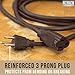 Cablectric Brown Outdoor Extension Cord 6 Ft, 16/3 Heavy Duty Cable with 3 Prong Grounded Plug, 13 AMP for Garden, Lawn, Landscaping, Tools & Appliances, 6 Ft Extension Cord 3 Prong