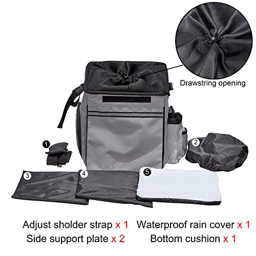 MOV COMPRA Wheeled Pet Carrier Backpack Pet Stroller, Travel Carrier, Car Seat for Small Dogs Cats Puppies, Comfort Cat… - Image 3
