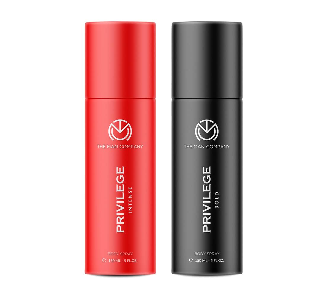 The Man Company Privilege Deodorants for Men - Bold & Intense 150ml X 2 | Long-Lasting Premium Fragrance | Everyday Use Deo’s for Him | Gift Set for Husband, Boyfriend-picture-34