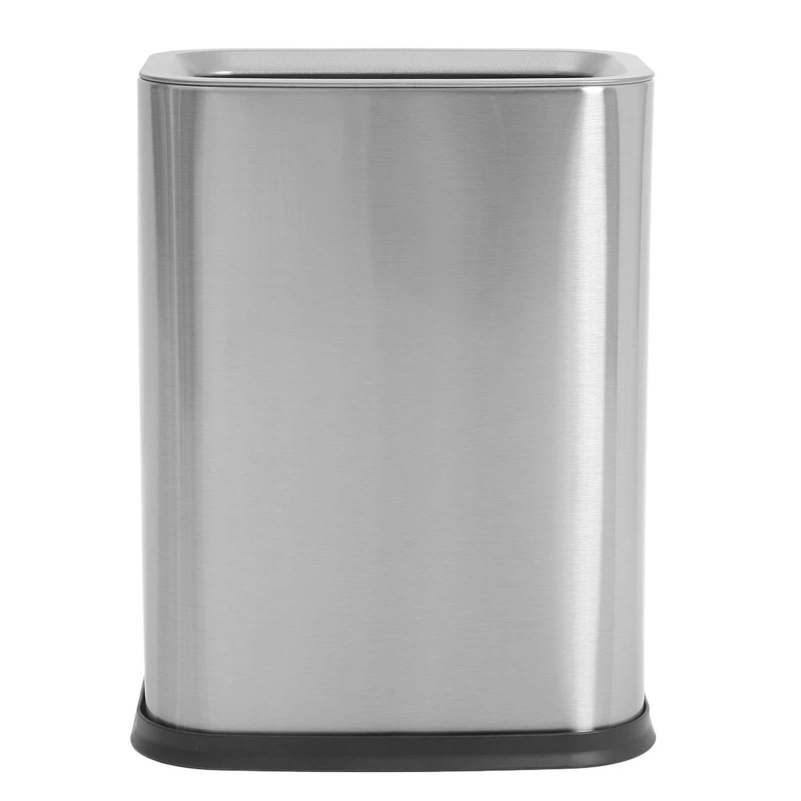 GALPADA Cubo de Basura de Acero Inoxidable de 8l con Sistema de Doble Compartimento y Diseño Abierto para Baño y Hogar, Resistente al Desgaste y Moderno