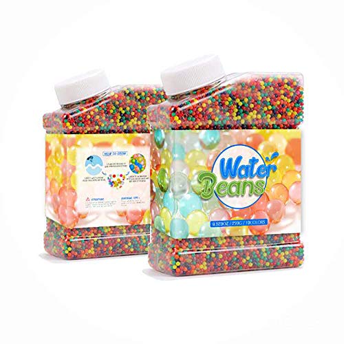 Water Beads for Kids Non Toxic, Water Toys Soft Beads Rainbow Mix Water Growing Balls for Kids Tactile Sensory Toys Home Décor