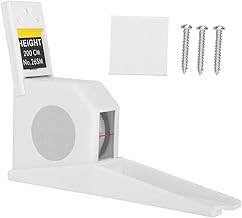 Fafeicy Medidor de Estatura de Metal, 2 Metros ABS Medidor de Estatura de Altura Régua de Fita de Medição Retrátil Ferramenta de Medição de Metal (Branco), Ferramenta de Medição