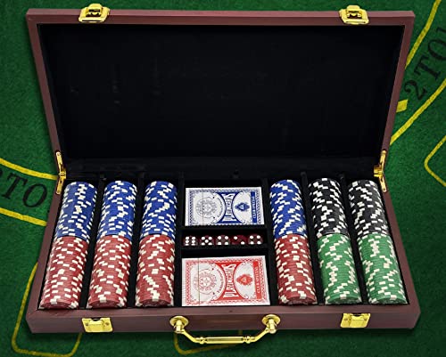 Generic Personalized Poker Set Gift With 300 Chips Custom Engraved Poker Case thumb #2