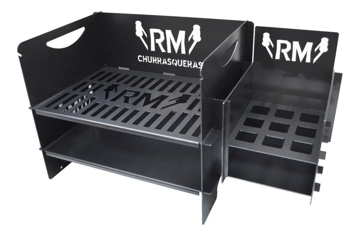 Heavy duty Argentinian asador grill Made in Argentina + brazier - Premium Argentine Grill - Parrilla Asado - Fully disassembled. Sor Pampa Grill