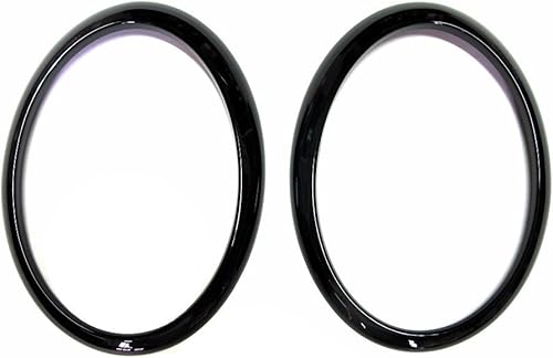 ATEX Cubierta negra brillante del ajuste de la luz de la lámpara principal (pintada) para el mini Cooper 2001 2006