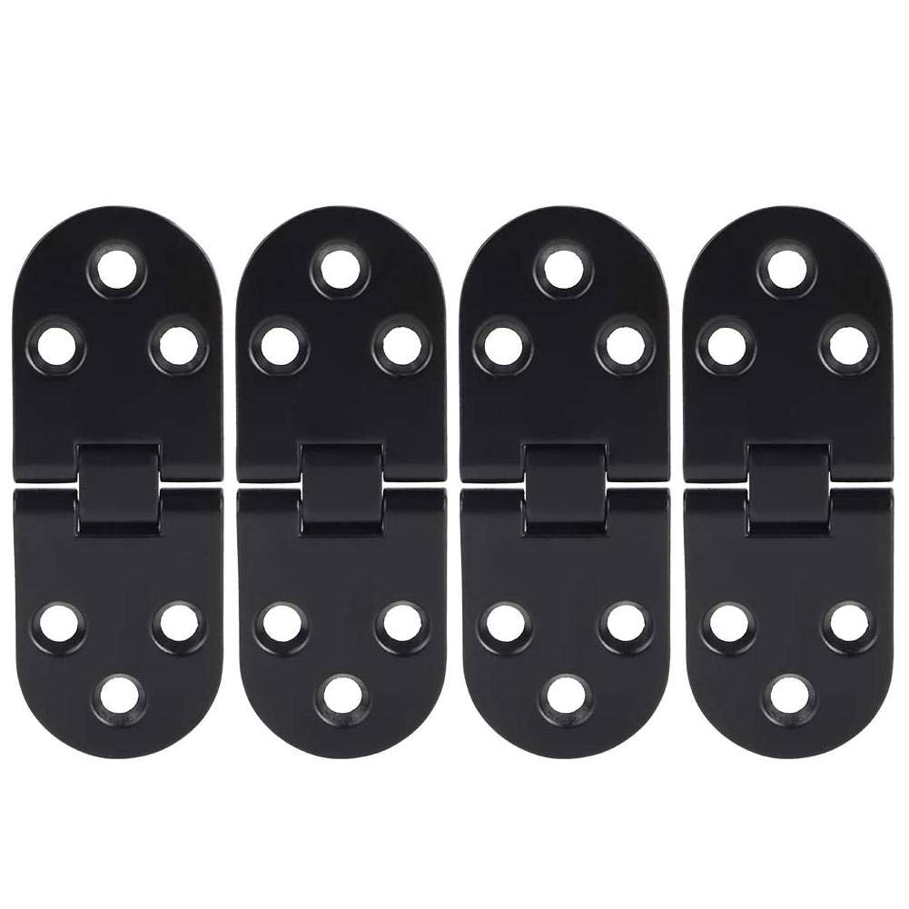 Cafopgrill Black 4Pcs Zinc Alloy Door Flap Hinge Table Flip Hinge For Cabinet Hardware Accessory Door Hinge Pins Kit