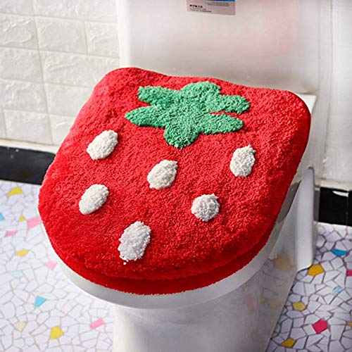 Coussin de toilette confortable, ensemble housse de couvercle et réservoir super doux