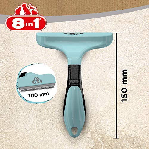 8in1 Coat DeShedder L - Unterfellbürste für große Hunde, für Kurzhaar und Langhaar geeignete Hunde-Bürste zur Entfernung der Unterwolle