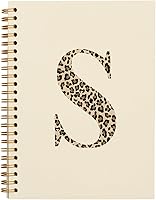 Vista 91 de Bnwepo Initial Leopard Letter T Notebook Journal, Preppy Bow Monogrammed Monogram Gifts for Women, Monogram Notebook Journal, Personalized Notebook