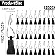 RC Körper Shell Pin, 30 Stücke RC Karosserie Clips Deerc Ersatzteile mit Aufreißlaschen RC Car Clips Bent Springy R Pins 1/10 1/12 1/16 Karosserieklammern Deerc Esatzteile Schwarz