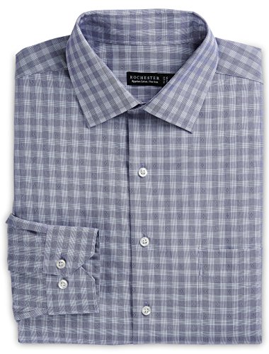 rochester dress shirts Rochester Dress Shirt Mens 22 34/35 White Long Sleeve Egyptian Cotton