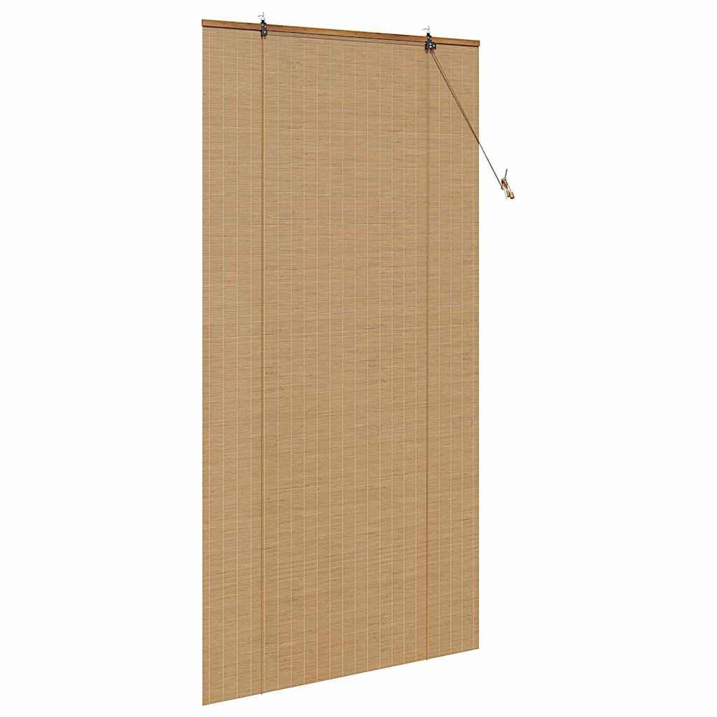 Solivagant Store Enrouleur avec des Rideaux Marron 120 x 220 cm Bambou,(2.05 KG)