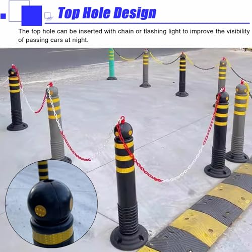 Genérico Conos de Seguridad Vial: Postes Desmontables para el Control de multitudes en estacionamientos, escuelas, hoteles, Metro y Zonas residenciales. Canalizadores duraderos y de Alta Visibilidad