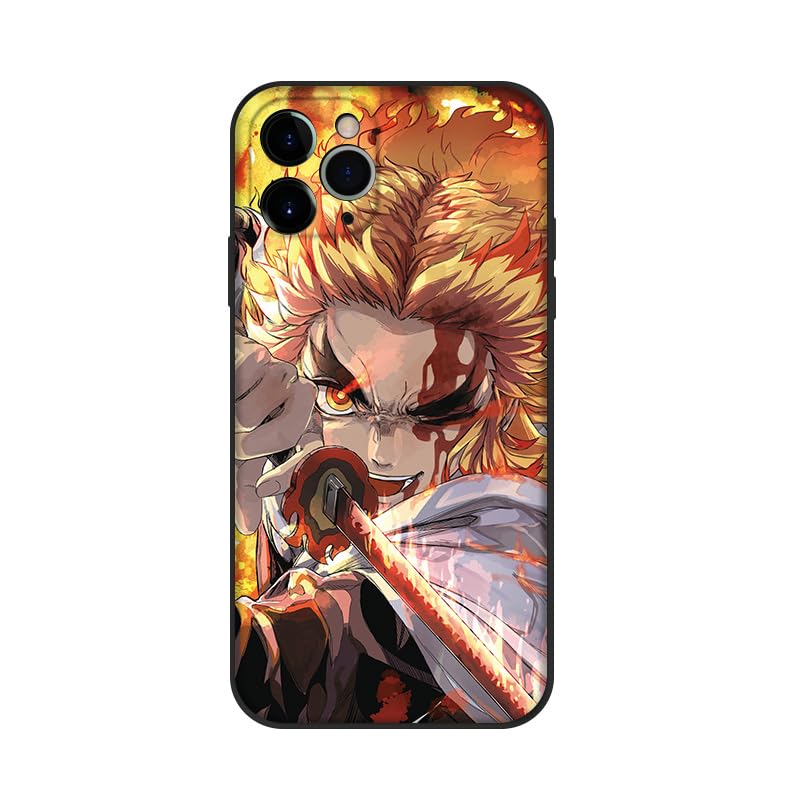 Amazon.co.jp: 鬼滅の刃 スマホケース iPhone用ケース 煉獄杏寿郎 炎柱
