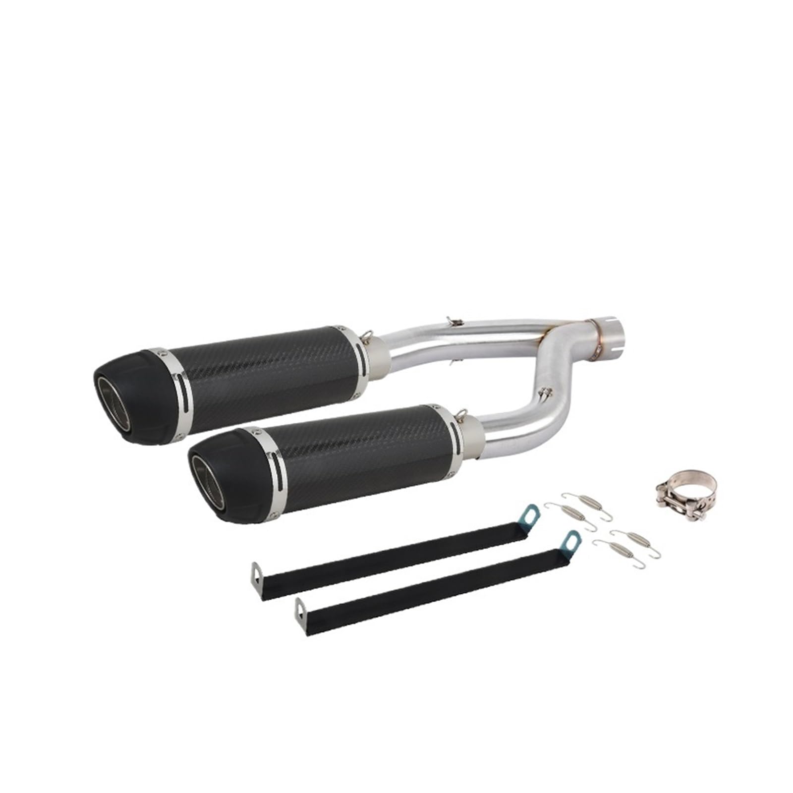 rura wydechowa motocyklowy wydech Slip On Pasuje Do Aprilia SHIVER 900 Motocyklowy Układ Wydechowy Środkowy Tłumik Rury Łączącej(Type D)