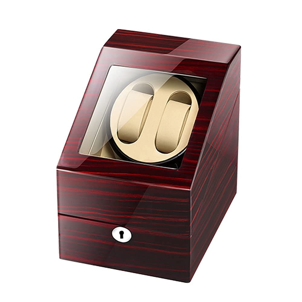 QUSYZD Watch Winder for Automatic Watches with Quiet Motors Piano Paint and Flexible Watch Pillows,Large Capacity,Fit Lady and Man Watches,