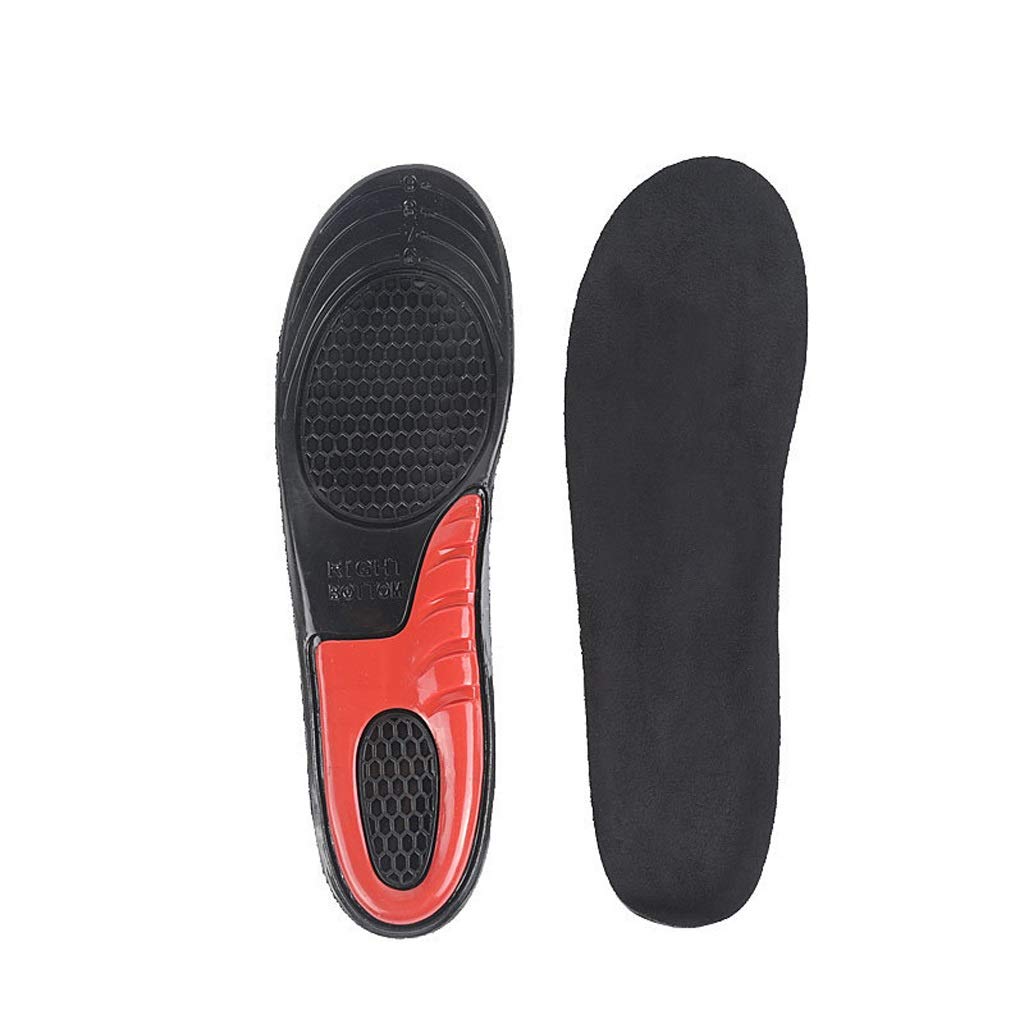 1 Pair Large Size Orthotic Arch Support Massaging Silicone Anti-Slip Gel Soft Sport Shoe Insole Pad for Man
