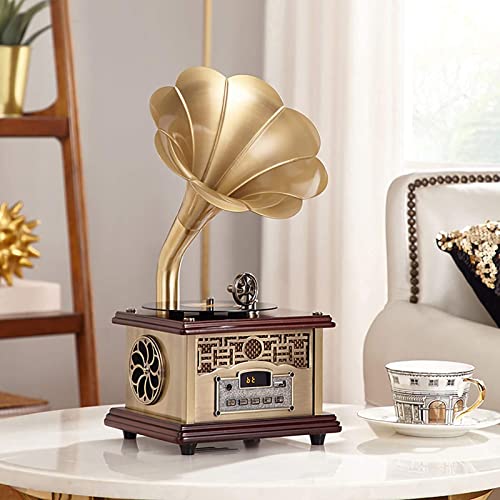 Tourne-Disque, Tourne-Disque rétro, avec Haut-parleurs sans Fil, phonographe en Bois Vintage pour la décoration de… - Les Beatles, Paul McCartney, John Lennon, RIngo Starr, George Harrison Tourne-Disque, Tourne-Disque rétro, avec Haut-parleurs sans Fil, phonographe en Bois Vintage pour la décoration de… – Image 5