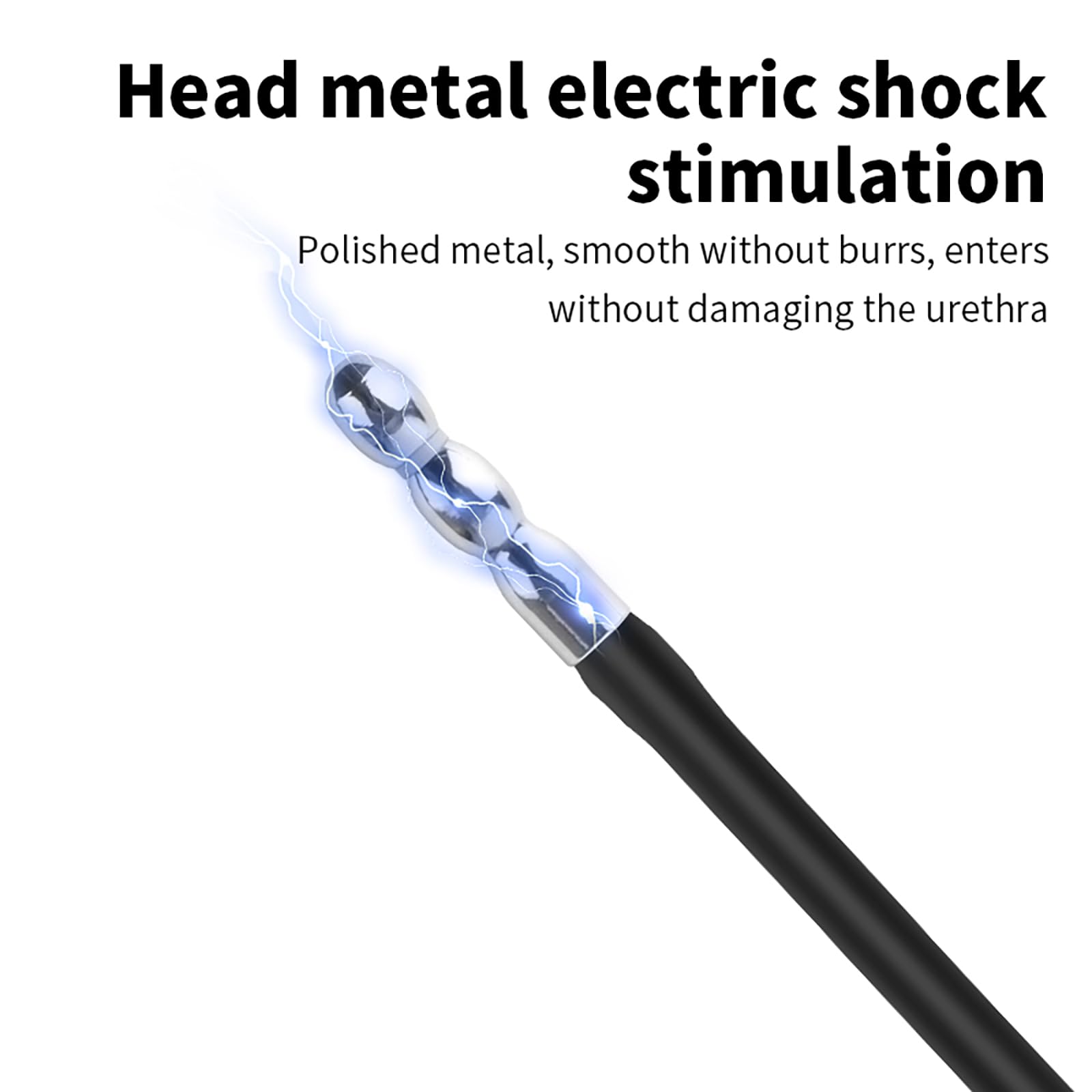 Electro Sex Penis Plug Vibratore Del Pene in Silicone Dilatatori Uretrali Uomo Stimolazione Uretrale Masturbazione Giocattolo Sessuale (L)