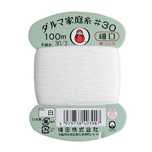 Amazon.co.jp: 横田 ダルマ 家庭糸 手縫い糸 30番手 細口 100m巻 col 