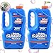 JOYIN 2 Bottles Bubbles Refill Solutions 64 oz (up to 5 Gallon), Concentrated Solution for Bubble Machine, Gun, Wand Refill Fluid Summer, Easter Toys(Blue)