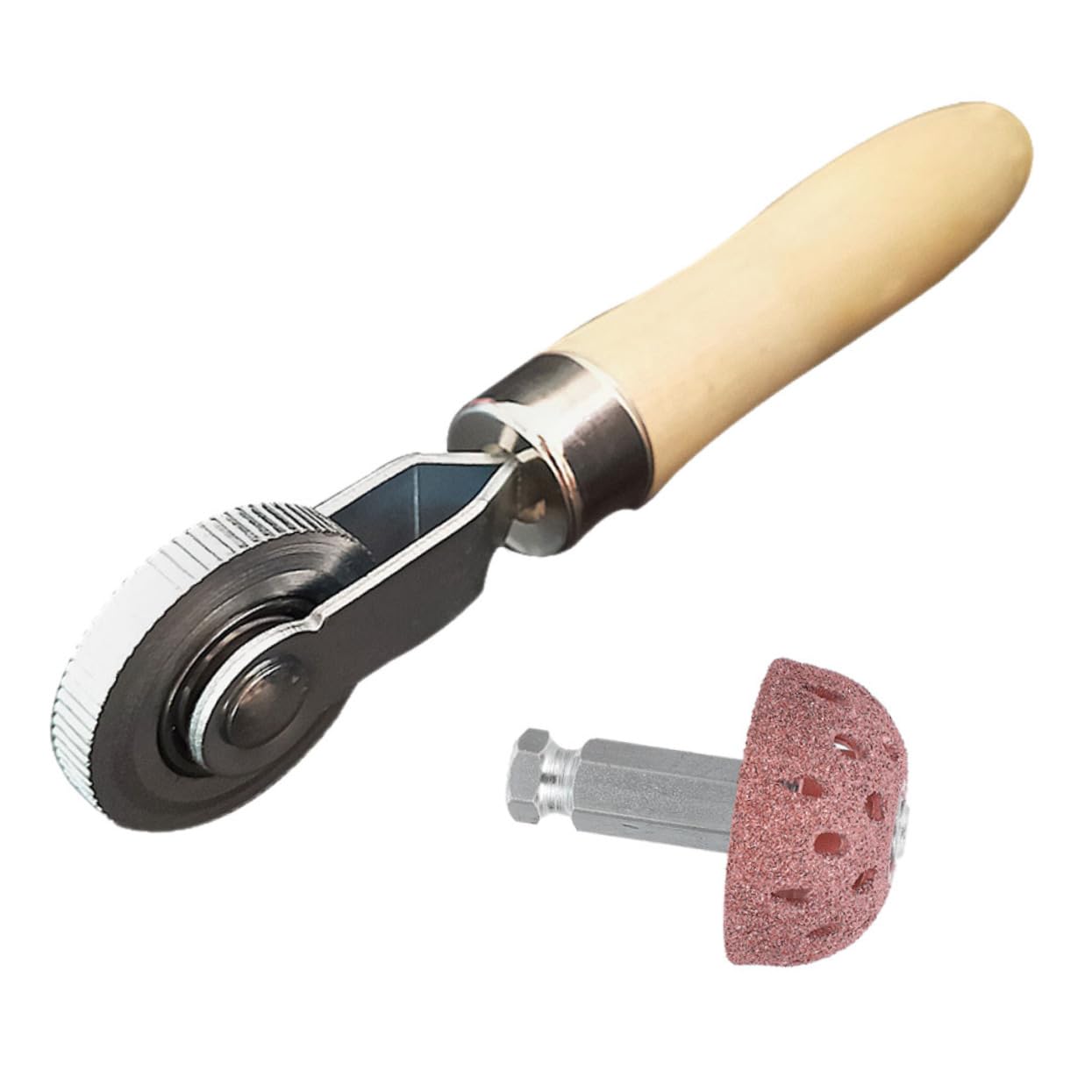 SOLUSTRE 4sätze Reifenreparatur-werkzeugset Mit Holzrake Und Druckrolle Universelles Für Auto Und Fahrradreifen Hochgeschwindigkeits-schleifkopf Effektiven Reparatur Von Reifenpannen