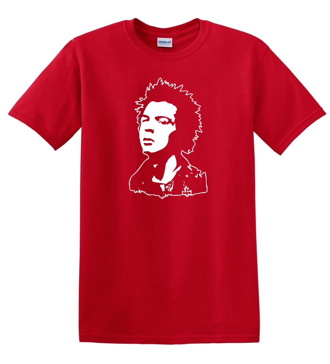 Sid Vicious Sex Pistols Punk Icon Punk Rock Heavy Cotton t-Shirt Red
