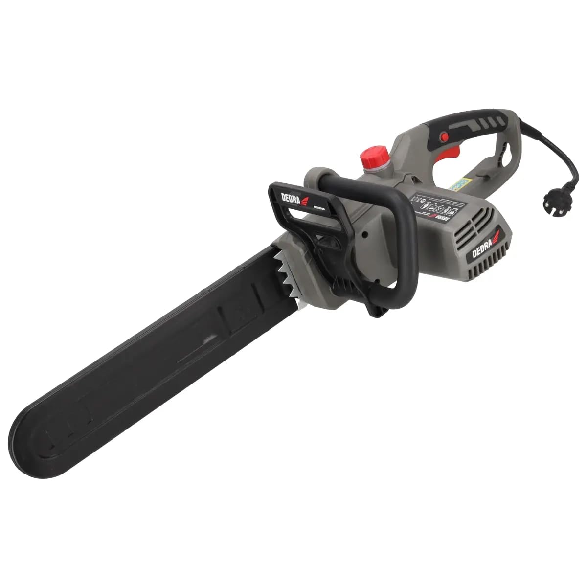 DEDRA DED8700 Tronçonneuse électrique filaire 2000 W pour bois de chauffage, guide-chaîne 40 cm, tronçonneuse de coupe pour élagage, ébranchage et abattage de petits arbres, outil de jardinage