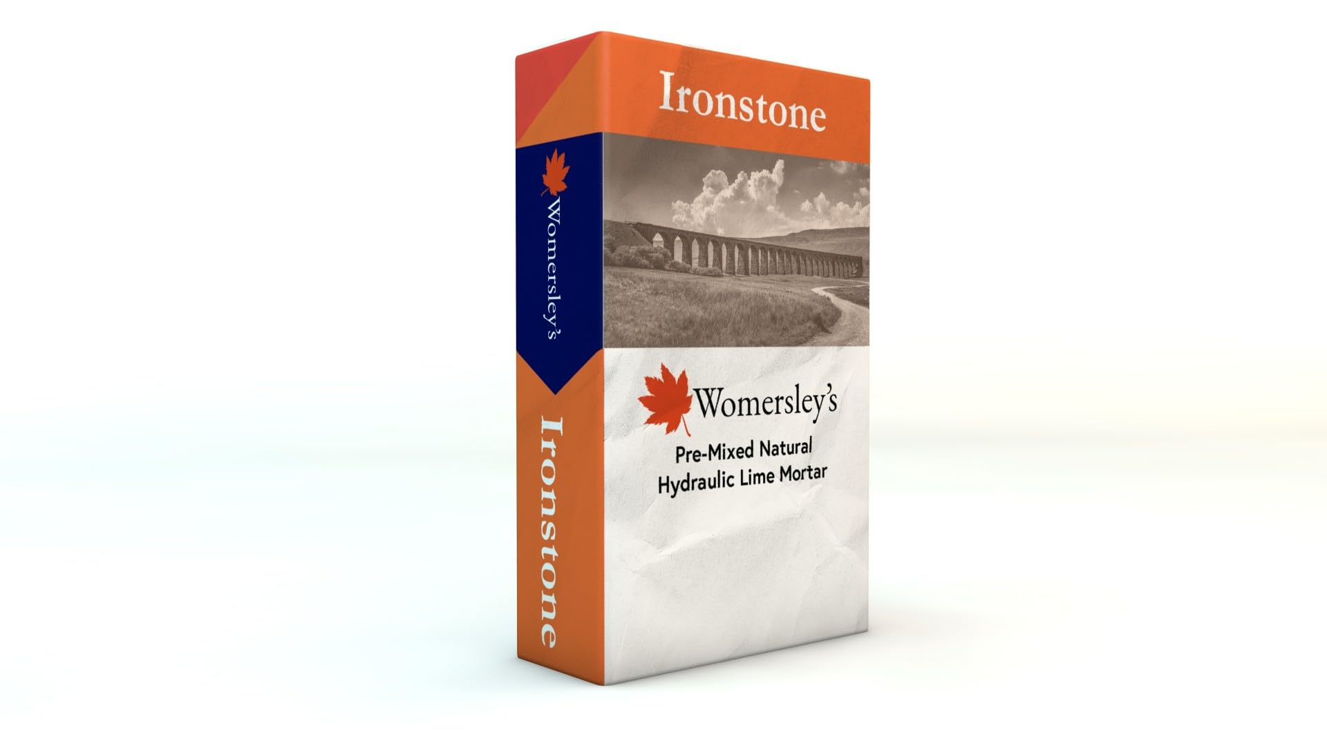 Womersleys Ironstone Heritage Lime Mortar Terracotta Pre Mixed Natural Hydraulic Lime and Sand 25kg Bag