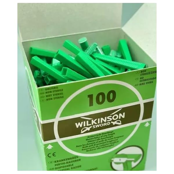 Wilkinson Sword Einweg-Rasierer Krankenhaus mit einziehbarer-Funktion, Spenderbox, grün – Bild 7