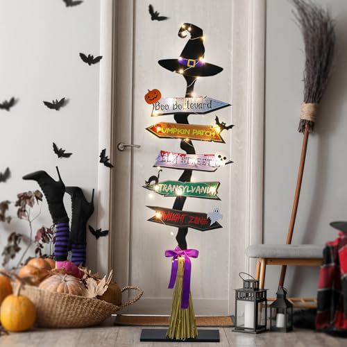Memorywuu 16 Pcs 47 H Halloween Decorations Set Lighted Outdoor