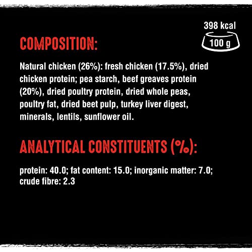 Crave Adult Trockenfutter mit Rind & Huhn, 7kg (1 Beutel) – Premium Katzenfutter trocken mit hohem Proteingehalt und ohne Getreide – Hergestellt mit 100 Prozent natürlichem Rind & Huhn