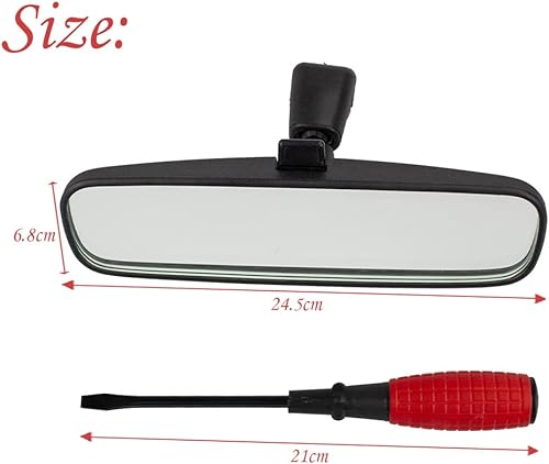 Miniatura 2 de RLB-HILON Espejo retrovisor interior compatible con Nissan Rogue Altima NV1500 NV2500 NV3500 Frontier Tiida Sentra y más