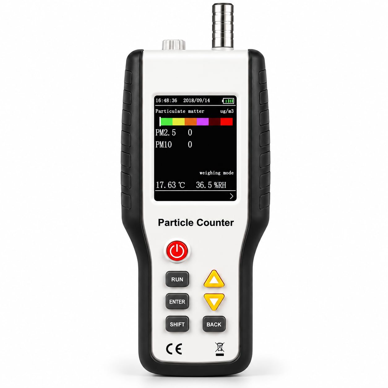 Detector de calidad del aire, LCD de 2.8 pulgadas PM2.5 y monitor de