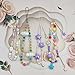 AGEN KGEN Phone Charms Cute Beaded Phone Lanyard Wrist Strap Aesthetic Cell Phone Keychain Cute Phone Charms for Women (4x Cloud Star Beads)